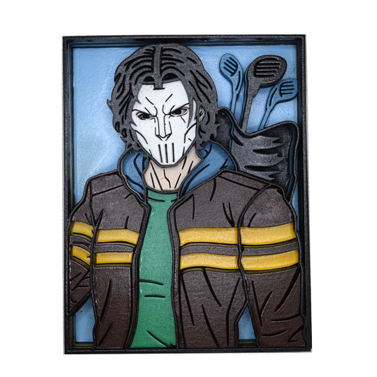 3-D Layered Casey Jones TMNT Art