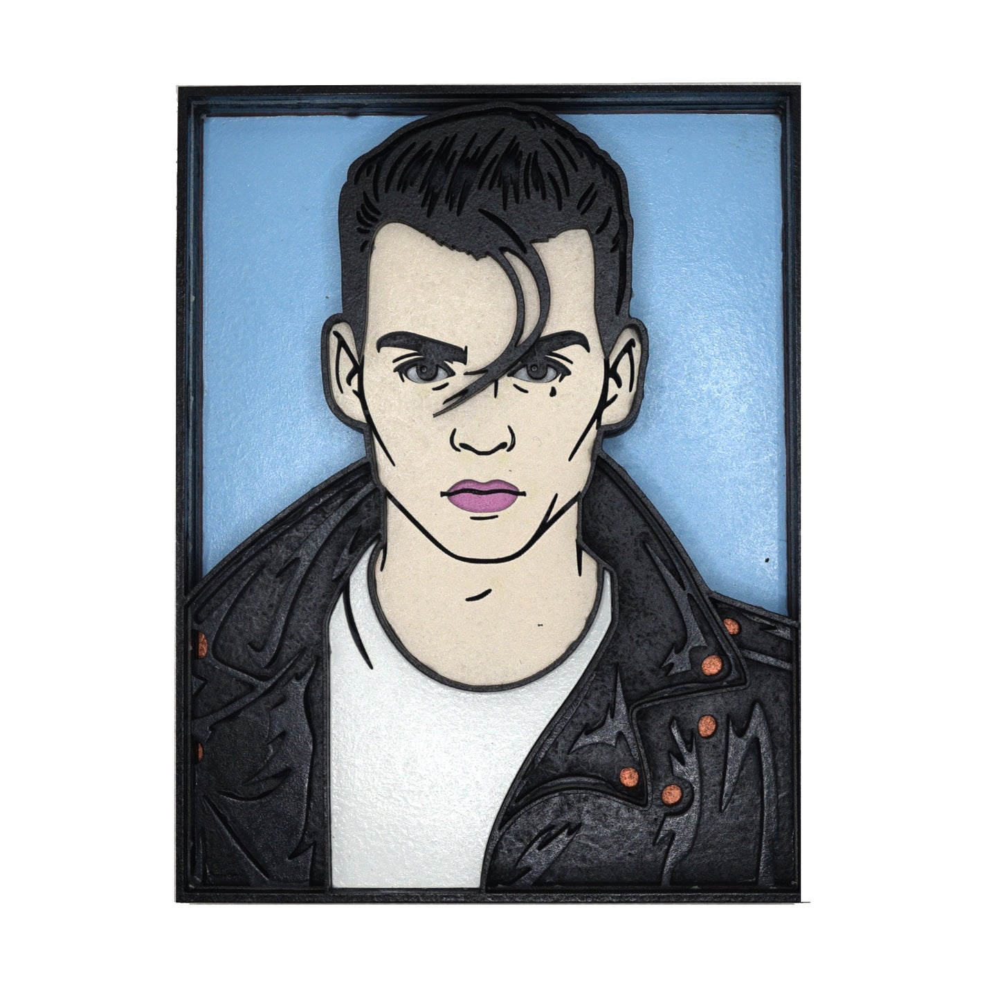 3-D Layered Cry Baby Art
