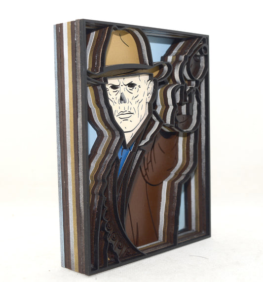 3-D Layered Fallout Ghoul Wooden Art
