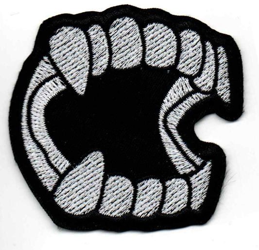 Fangs Embroidered Patch