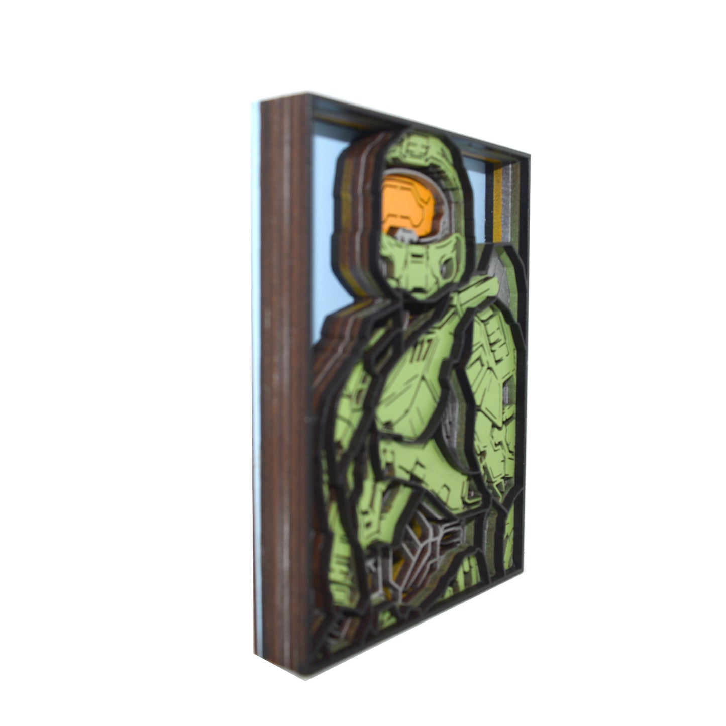 3-D Layered Master Chief (Halo) Art