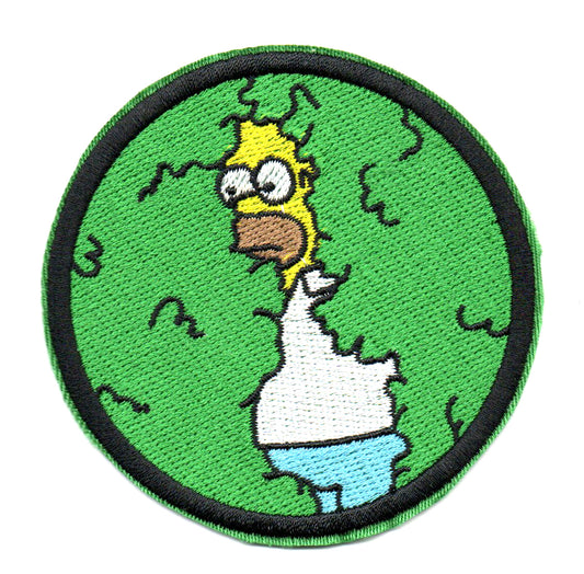 Homer in the Bushes Embroidered Patch