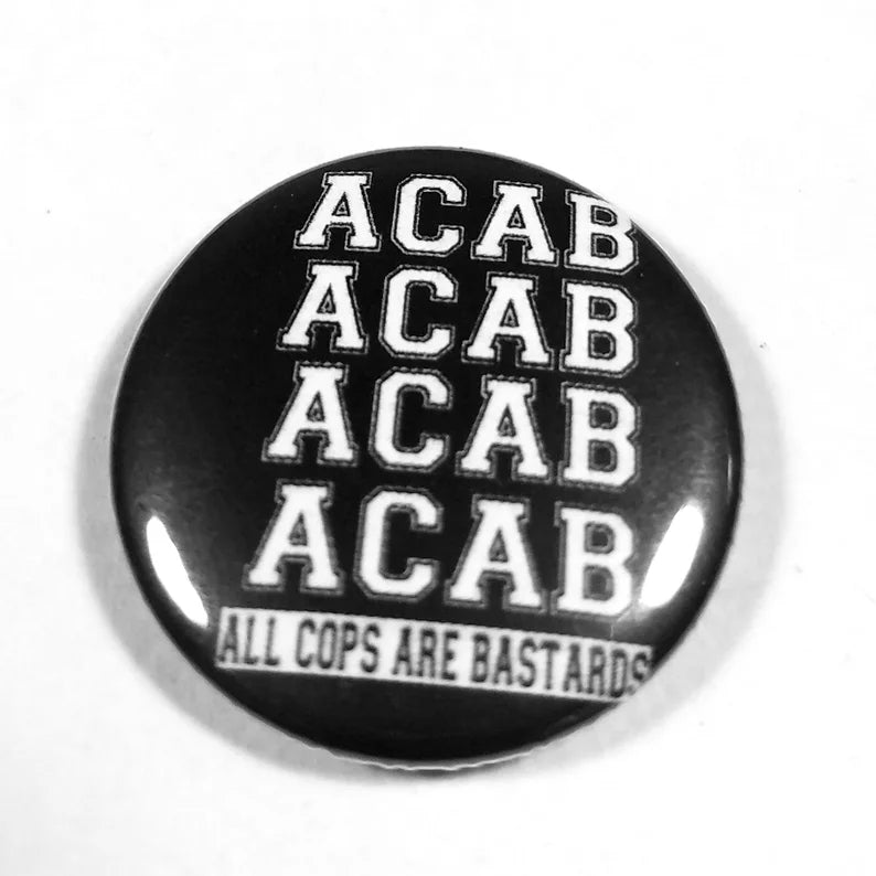 Acab Buttons ACAB x4 1 inch button – EvolSoul