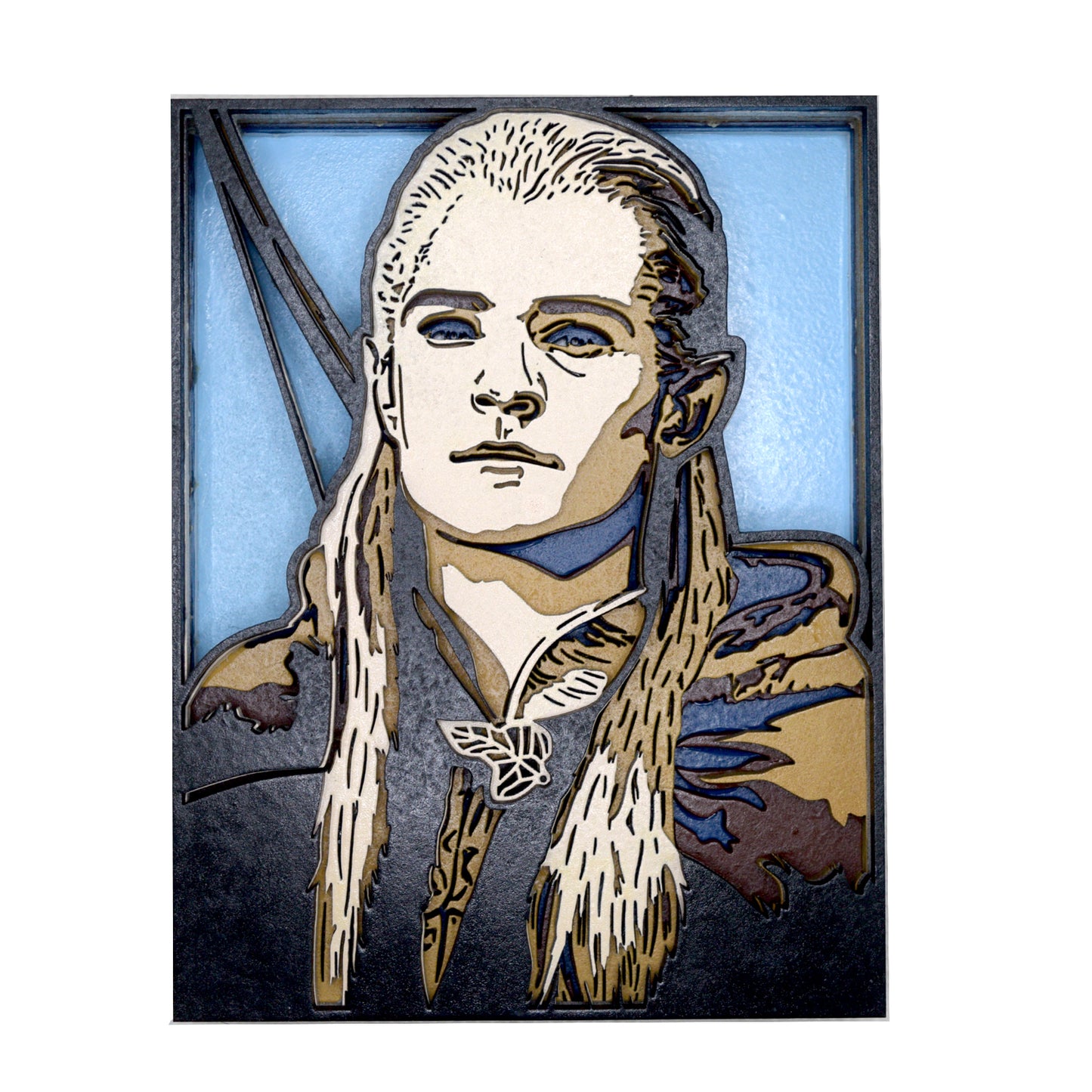 3-D Layered Legolas Art