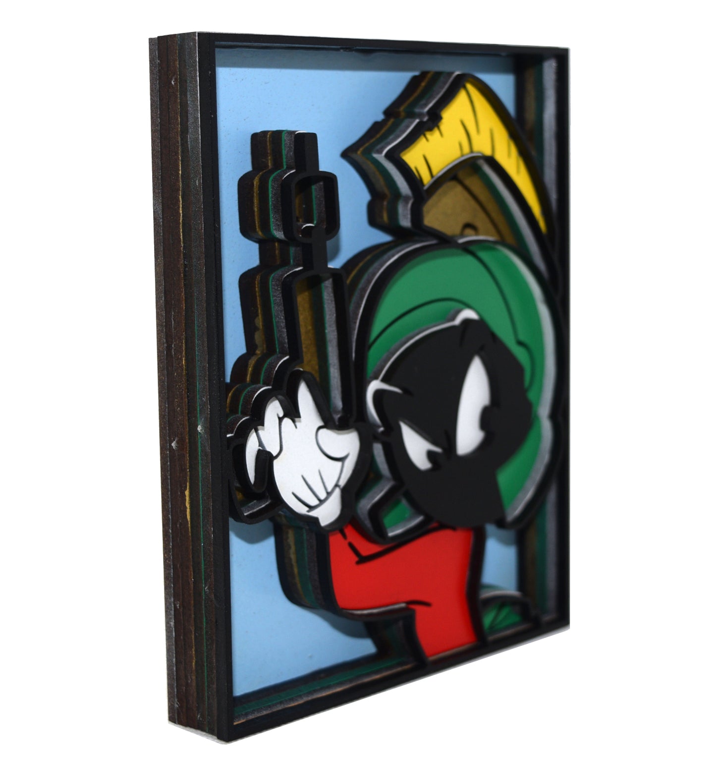 3-D Layered Marvin The Martian Art