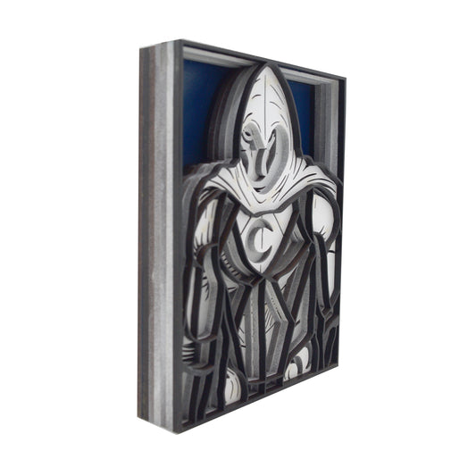 3-D Layered Moon Knight Wooden Art