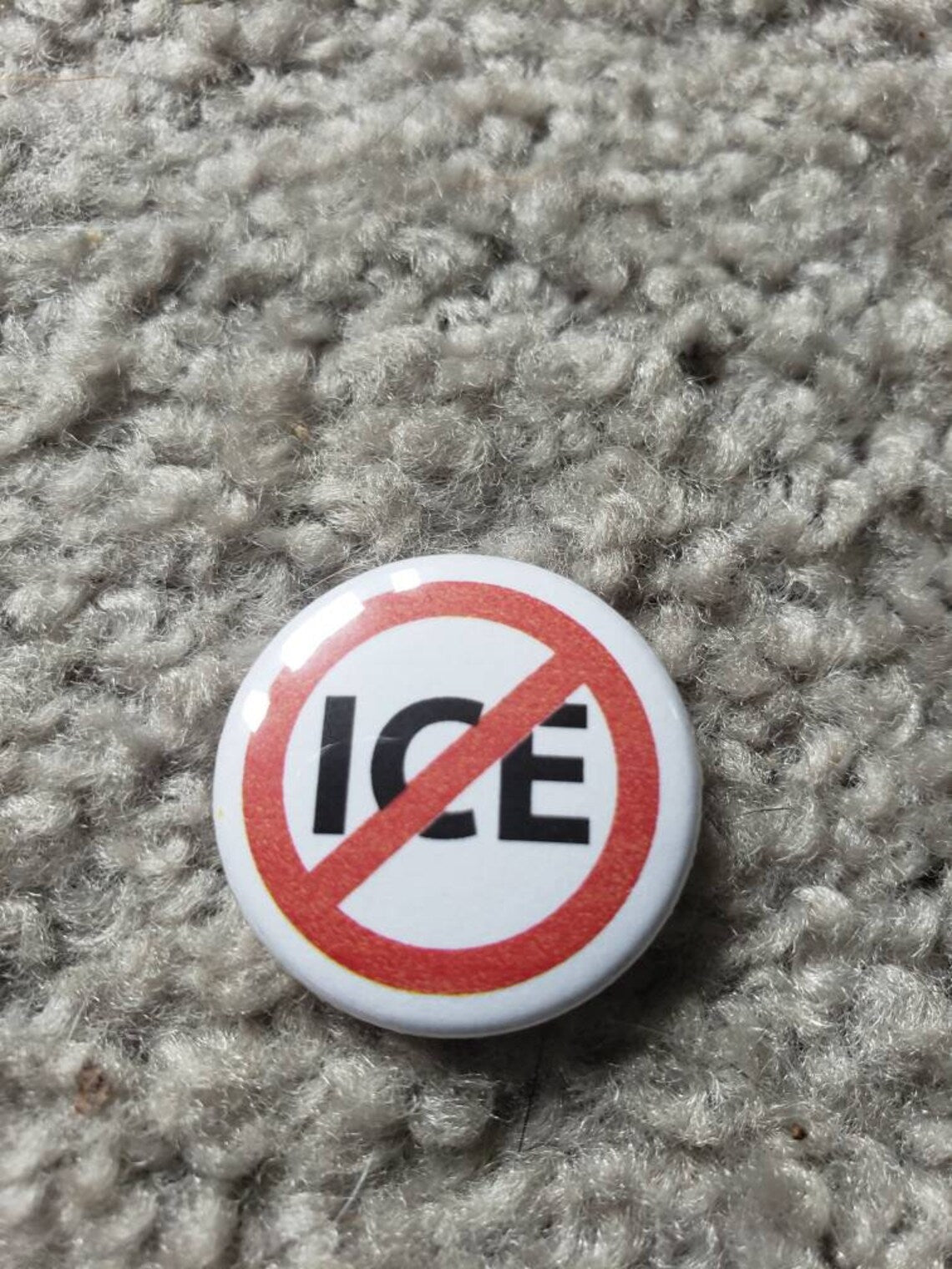 No Ice 1 inch button
