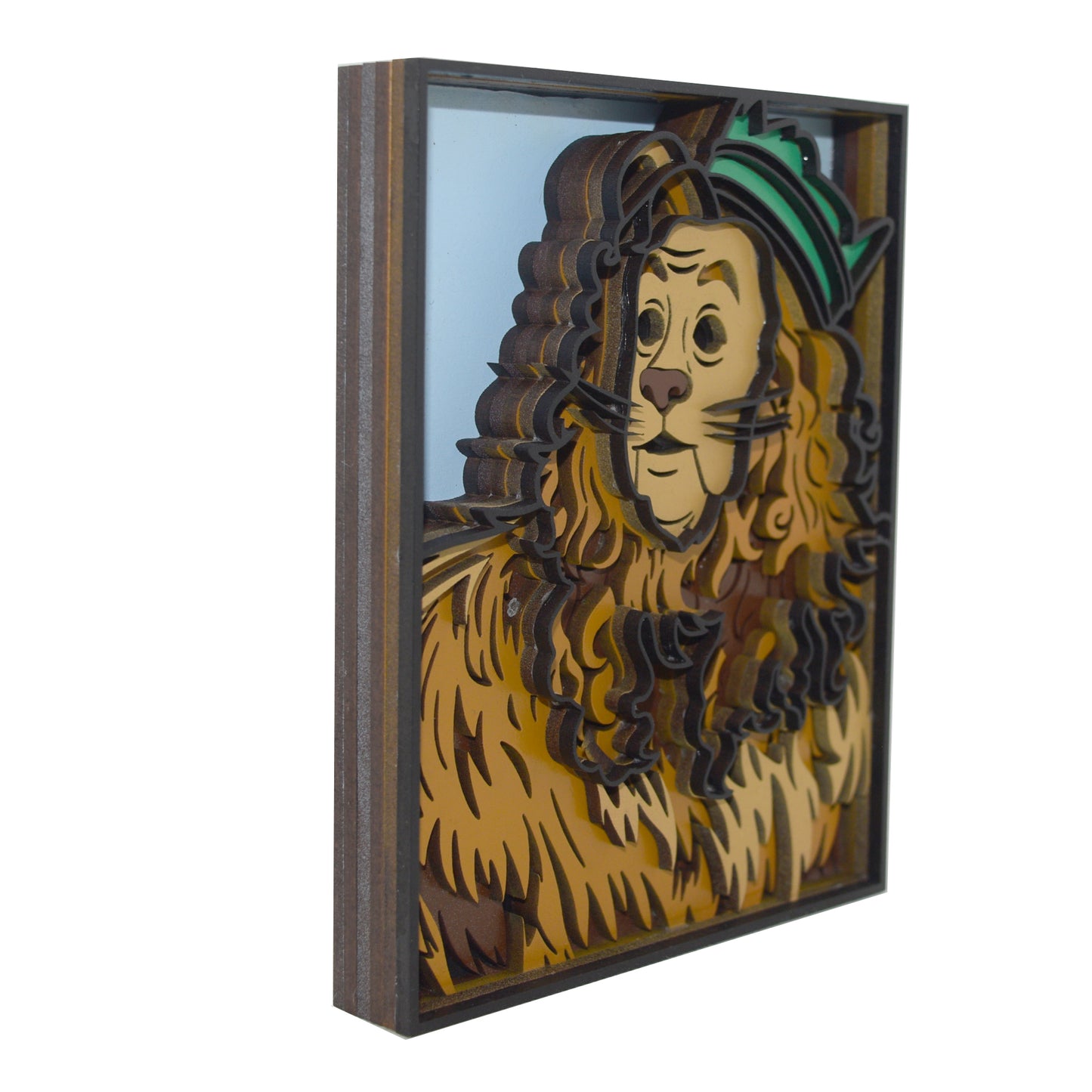 3-D Layered Wizard Of Oz - Cowardly Lion Art