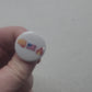 Fist Flag Fire Signal Chat Emoji 1 inch button