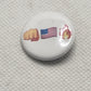 Fist Flag Fire Signal Chat Emoji 1 inch button