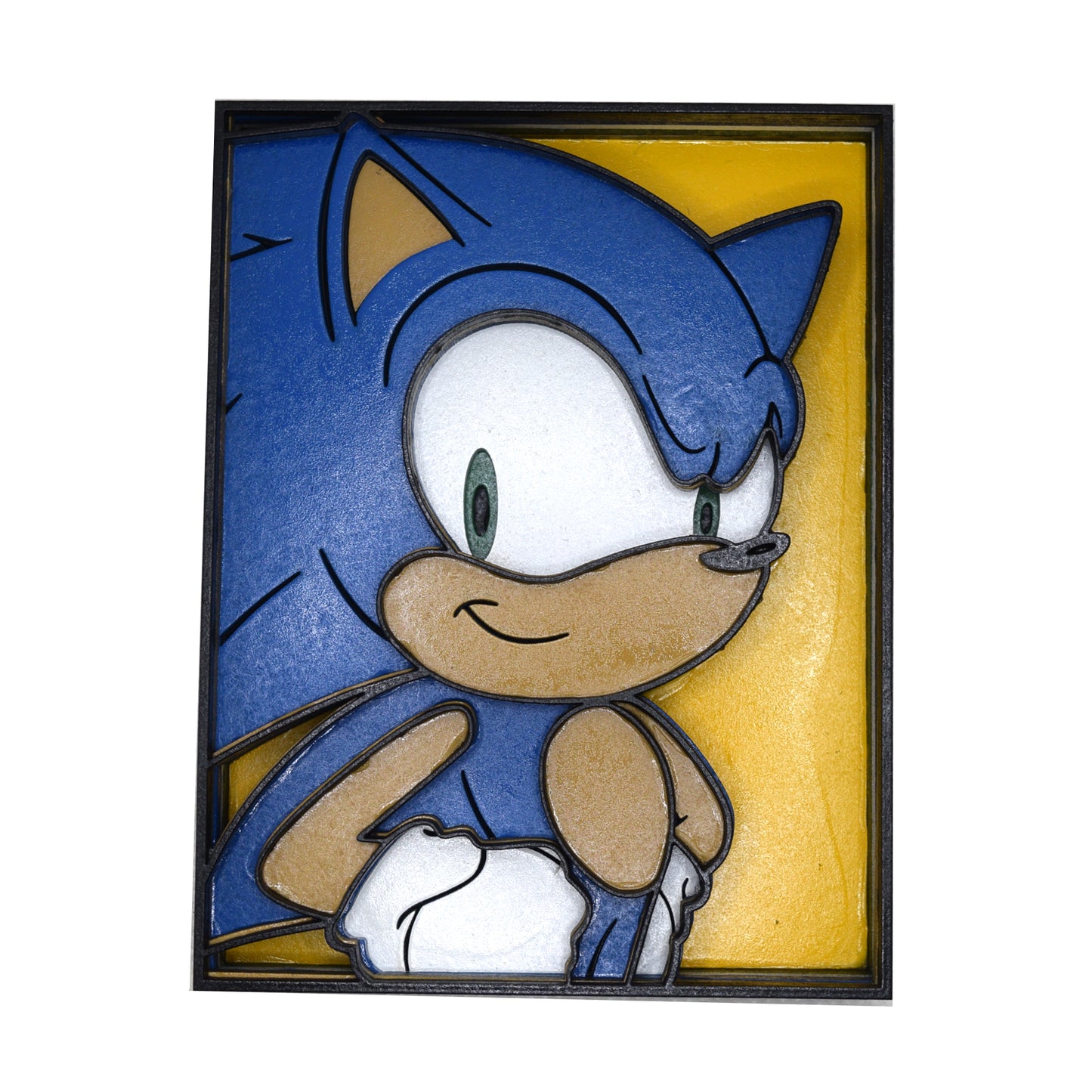3-D Layered Sonic the Hedgehog Art