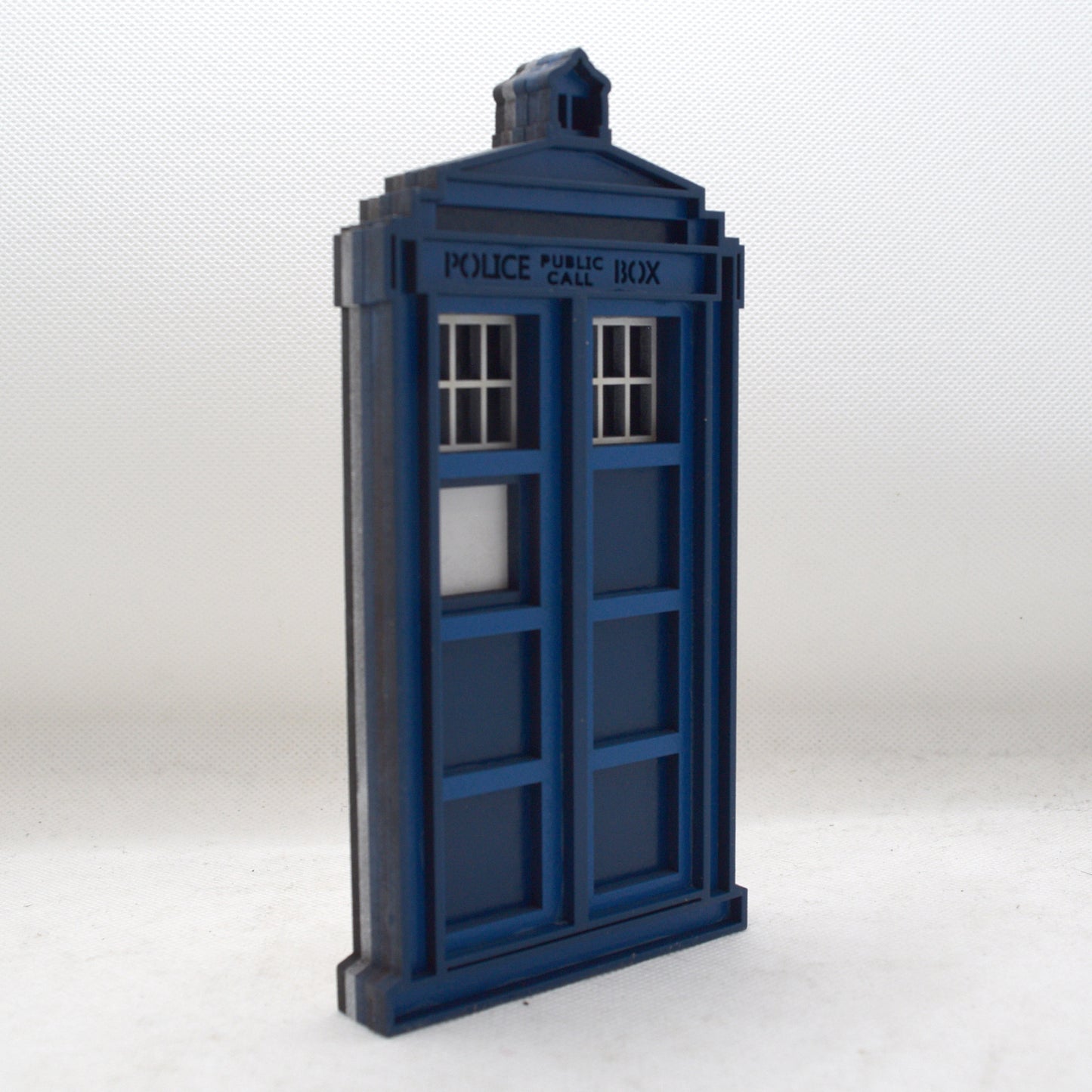 3-D Layered Tardis Art