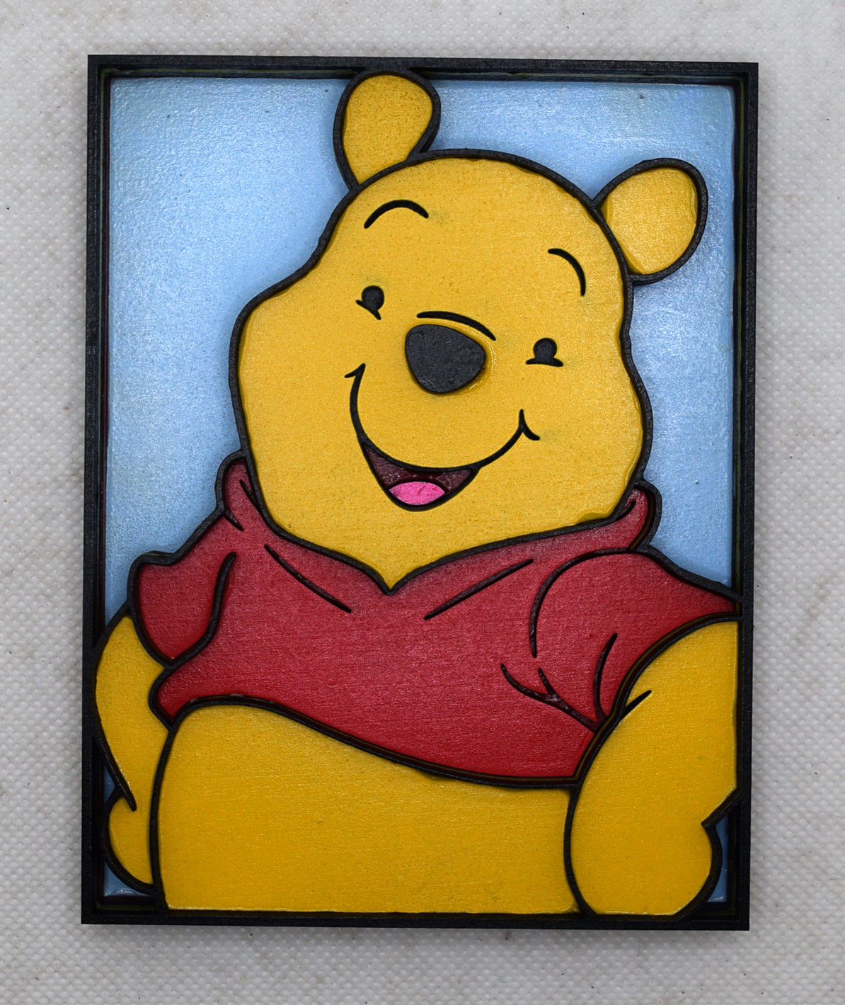 3-D Layered Winnie the Pooh Art