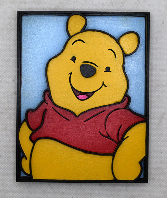 3-D Layered Winnie the Pooh Art