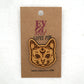 Witchy Cat Wooden Lapel Pin