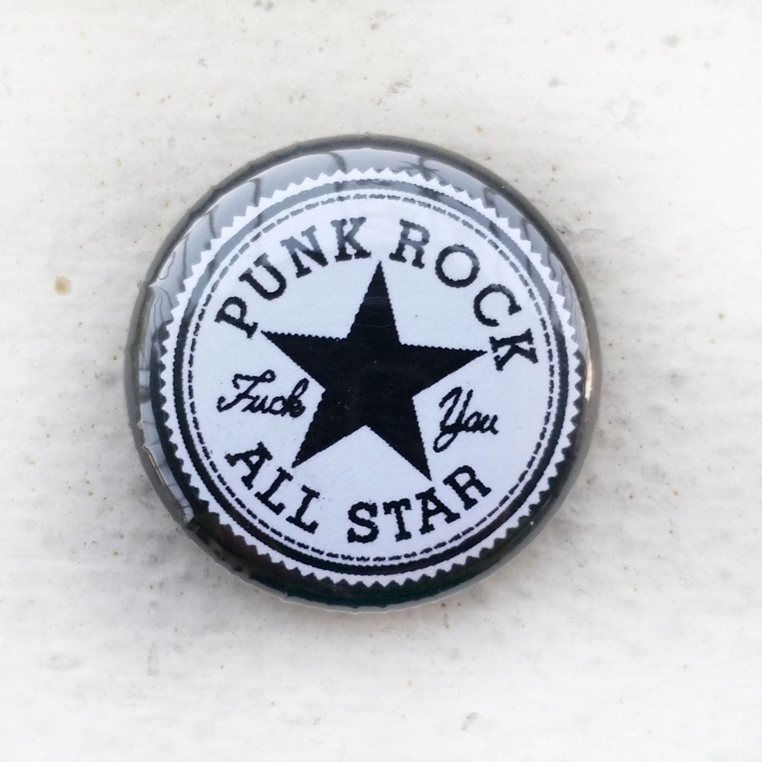 Punk Rock All Star 1 inch Button – EvolSoul