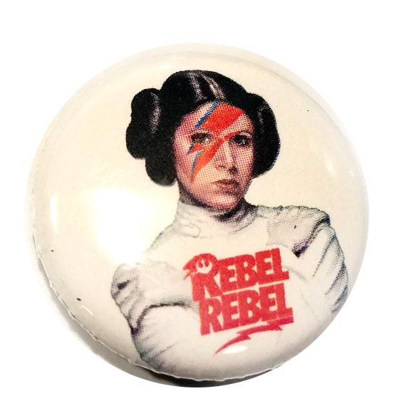 Rebel Rebel Princess Leia 1 inch Button