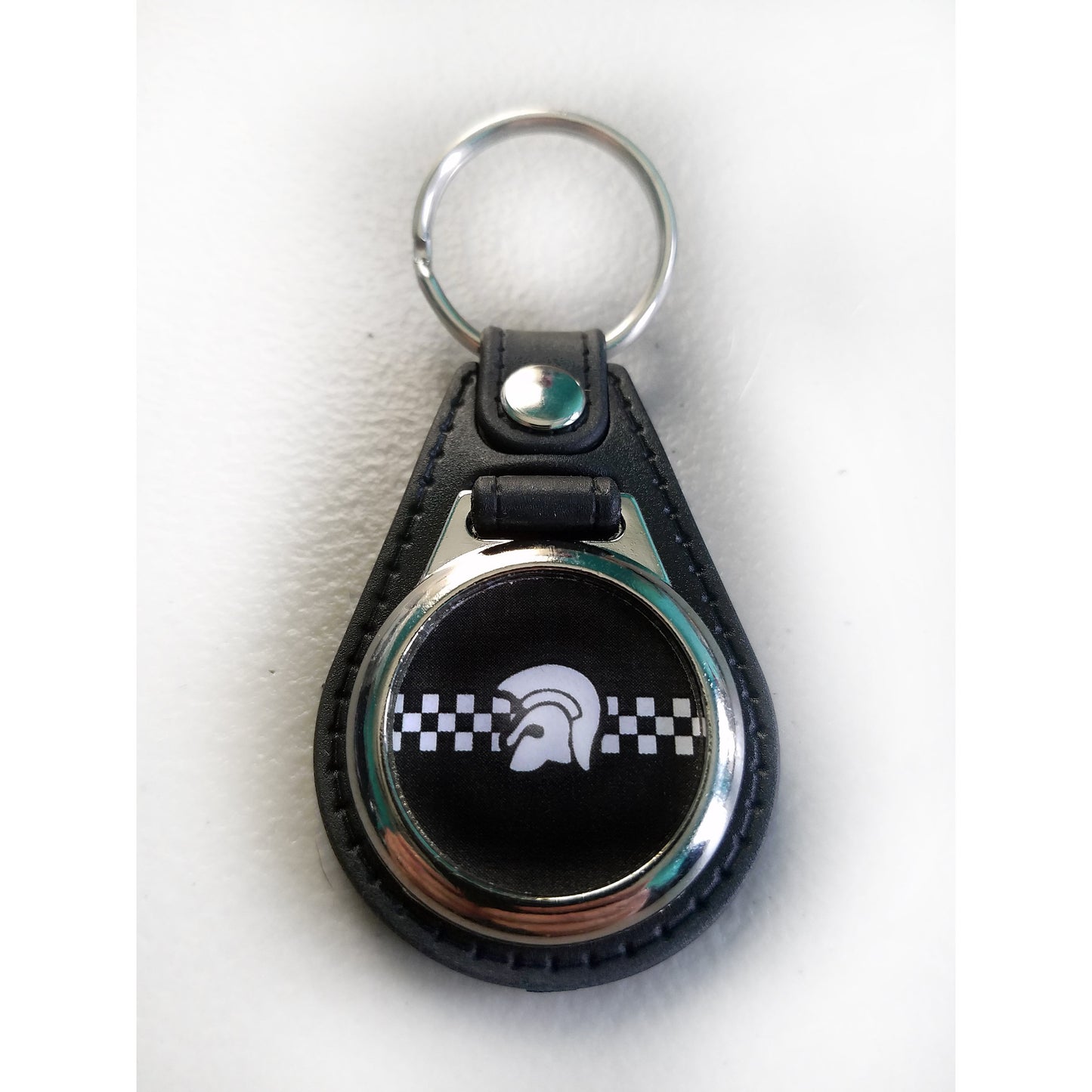 Trojan Checkered Keychain
