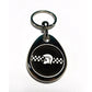 Trojan Checkered Keychain