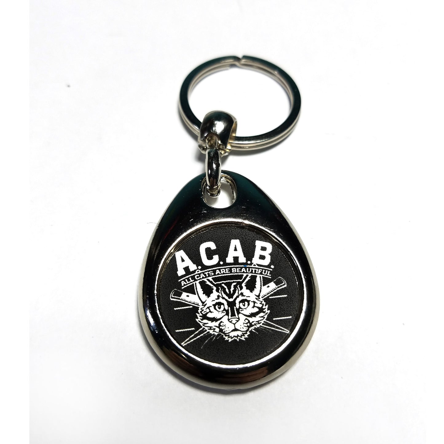 All Cats Are Beautiful Keychain
