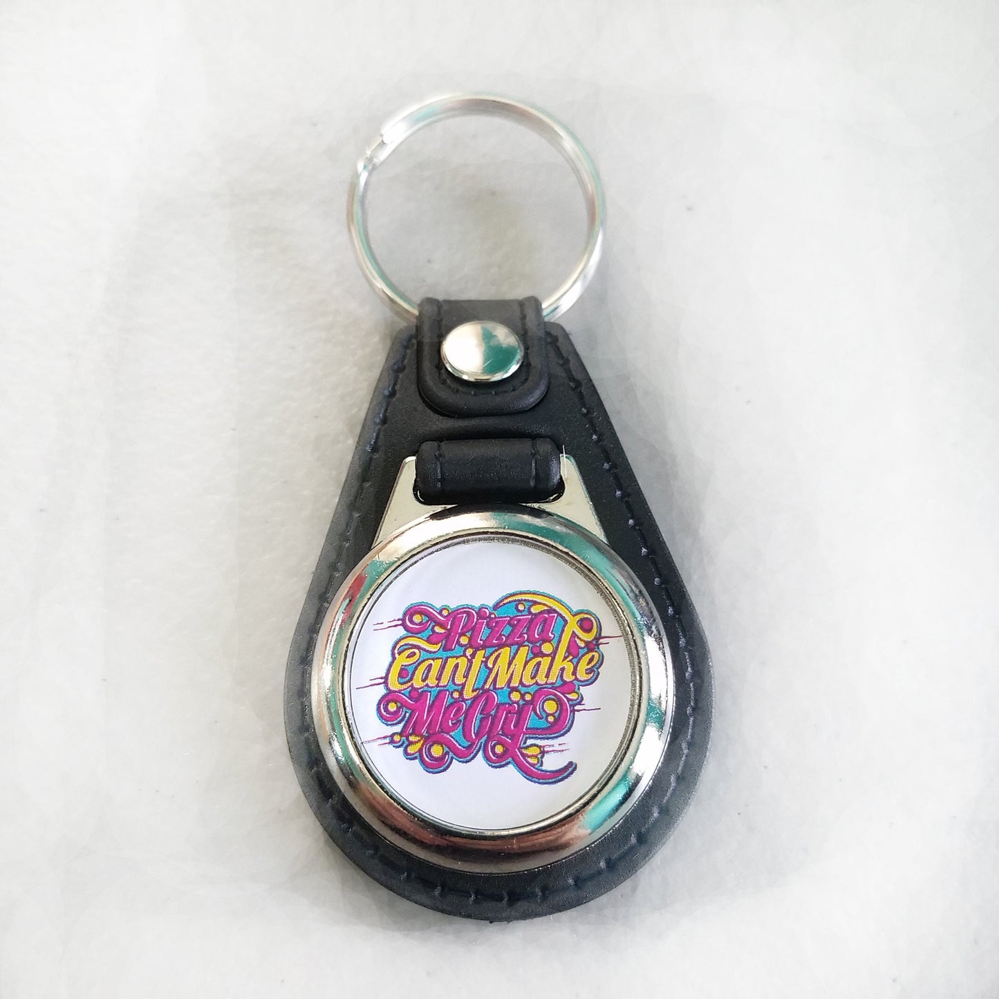 Pizza Can't Make Me Cry Keychain