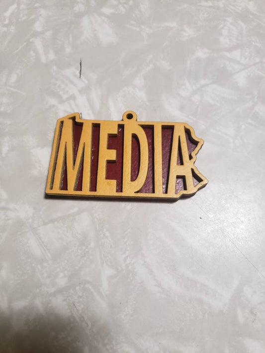Media PA Christmas Ornament