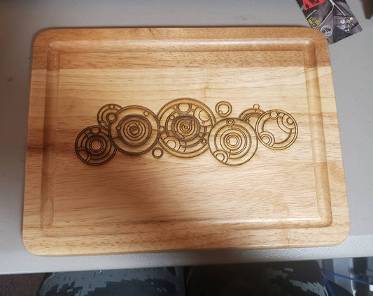 Doctor Who in Gallifreyan Cutting Board