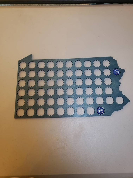 PA State Bottle Cap Collection Holder