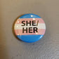 Trans Pride Flag Button 1.25 inch Button