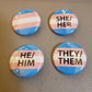 Trans Pride Flag Button 1.25 inch Button