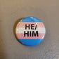 Trans Pride Flag Button 1.25 inch Button