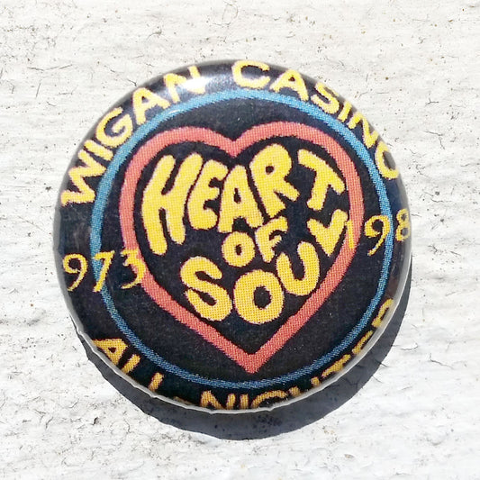 Wigan Casino - Heart of Soul All Nighter 1 inch button