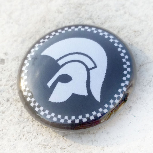 Trojan Records Checkered Circle 1 Inch Button
